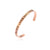 Minimalist C Shape Bamboo Joint Solid Color Titanium Steel Cuff Bracelets Bangle In Bulk