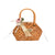 Women'S Small Straw Solid Color Vacation Beach Weave String Straw Bag