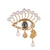 3 Pieces Modern Style Classic Style Animal Hat Devil'S Eye Alloy Inlay Rhinestones Unisex Corsage Brooches Collar Pin