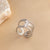 Minimalist Solid Color 304 Stainless Steel 18K Gold Plated Open Rings