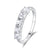 925 Sterling Silver Zircon Square Rings
