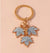 Ig Style Ginkgo Leaf Alloy Enamel Bag Pendant Keychain
