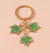 Ig Style Ginkgo Leaf Alloy Enamel Bag Pendant Keychain