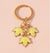 Ig Style Ginkgo Leaf Alloy Enamel Bag Pendant Keychain