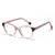 Pastoral Geometric Leopard Pc Oval Frame Inlaid Acrylic Full Frame Optical Glasses