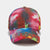 Women'S Minimalist Classic Style Color Block Printing Curved Eaves Baseball Cap