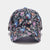 Women'S Minimalist Classic Style Color Block Printing Curved Eaves Baseball Cap