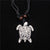 Hip-Hop Retro Tortoise Resin Cotton Thread Men'S Pendant Necklace