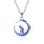 Ig Style Cute Rabbit Moon 304 Stainless Steel 18K Gold Plated Pendant Necklace