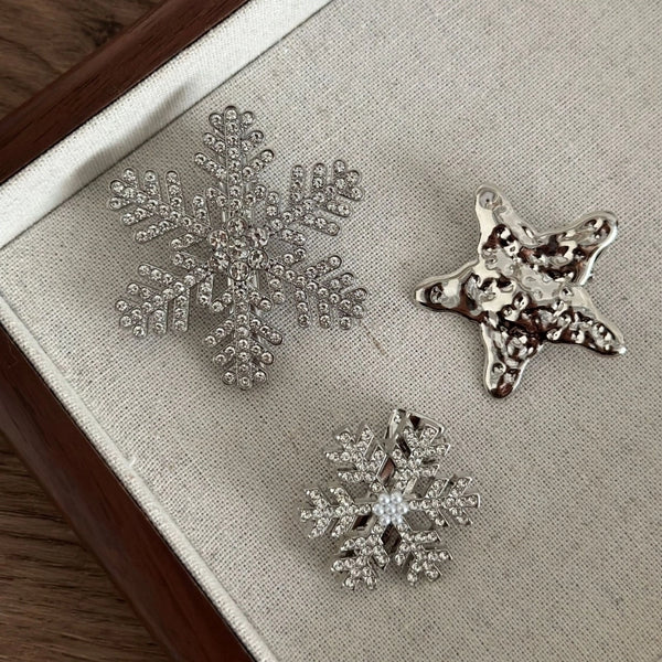 Women'S Minimalist Classic Style Snowflake Alloy Plating Hair Clip
