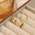 1 Pair Minimalist Classic Style Heart Shape Polishing Plating 304 Stainless Steel 18K Gold Plated Drop Earrings