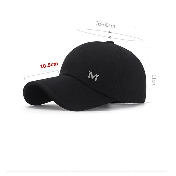 Women'S Casual Minimalist Letter Solid Color Curved Eaves Baseball Cap