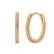 1 Pair Ig Style Minimalist Geometric Inlay Copper Zircon Gold Plated Earrings