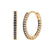 1 Pair Ig Style Minimalist Geometric Inlay Copper Zircon Gold Plated Earrings