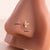 1 Piece Nose Rings & Studs Casual Minimalist Butterfly Antlers 316L Stainless Steel  Copper Inlay Zircon Nose Rings & Studs