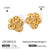 1 Pair Ig Style Flower Plating 316 Stainless Steel  18K Gold Plated Ear Studs