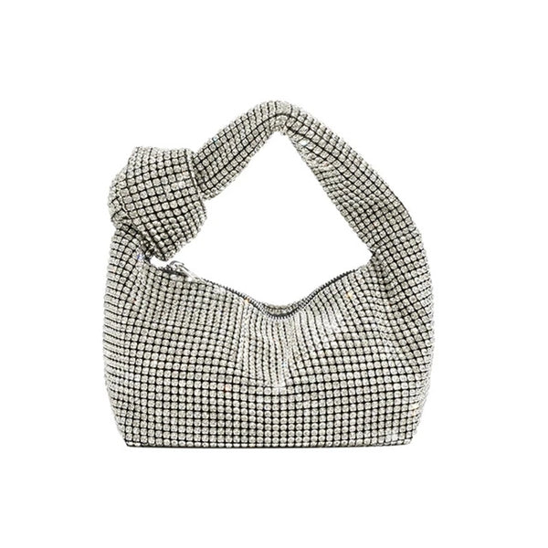 Women'S Large Nylon Solid Color Elegant Square Zipper Underarm Bag