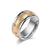 Hip-Hop Retro Round Color Block Titanium Steel Plating Inlay Zircon Unisex Anxiety Ring