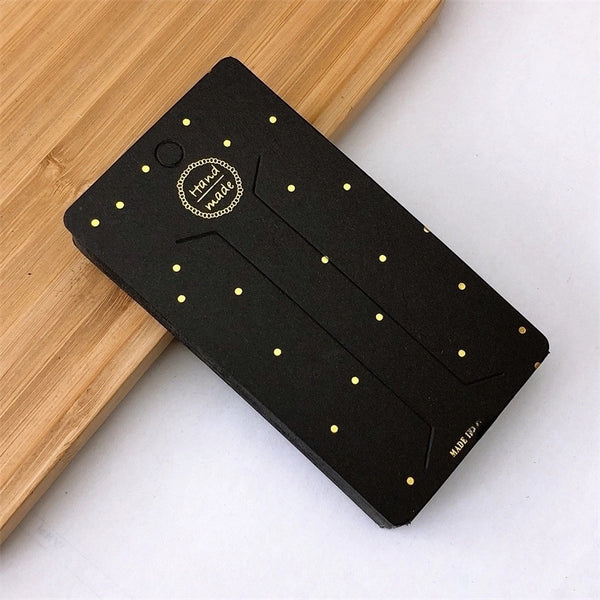 100 Pieces Elegant Rectangle Paper Jewelry Packaging Bags