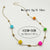 Fairy Style Modern Style Sweet Ball 304 Stainless Steel Artificial Crystal 14K Gold Plated Plating Necklace