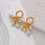 1 Pair Chinoiserie Classical Romantic Asymmetrical Round Square Plating Inlay Copper Brass Artificial Pearls Copper Gold Plated Drop Earrings Ear Studs