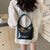 Women'S Medium Pu Leather Solid Color Classic Style Streetwear Sewing Thread Pillow Shape Magnetic Buckle Crossbody Bag