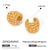 1 Pair Minimalist Classic Style Honeycomb Plating 304 Stainless Steel 18K Gold Plated Ear Cuffs