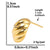 1 Pair Basic Modern Style Classic Style C Shape Solid Color Twist Plating 304 Stainless Steel 18K Gold Plated Ear Studs
