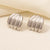 1 Pair Basic Modern Style Classic Style C Shape Solid Color Twist Plating 304 Stainless Steel 18K Gold Plated Ear Studs
