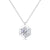 1.0Ct 925 Sterling Silver Moissanite Cable Chain Polishing Inlay Geometric Gra Certificate Pendant Necklace