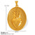 1 Piece 26*35.7Mm 34*36.8Mm 304 Stainless Steel 18K Gold Plated Virgin Mary Oval Solid Color Pendant Jewelry Accessories