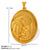 1 Piece 26*35.7Mm 34*36.8Mm 304 Stainless Steel 18K Gold Plated Virgin Mary Oval Solid Color Pendant Jewelry Accessories