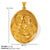 1 Piece 26*35.7Mm 34*36.8Mm 304 Stainless Steel 18K Gold Plated Virgin Mary Oval Solid Color Pendant Jewelry Accessories
