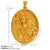 1 Piece 26*35.7Mm 34*36.8Mm 304 Stainless Steel 18K Gold Plated Virgin Mary Oval Solid Color Pendant Jewelry Accessories