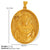 1 Piece 26*35.7Mm 34*36.8Mm 304 Stainless Steel 18K Gold Plated Virgin Mary Oval Solid Color Pendant Jewelry Accessories