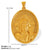 1 Piece 26*35.7Mm 34*36.8Mm 304 Stainless Steel 18K Gold Plated Virgin Mary Oval Solid Color Pendant Jewelry Accessories