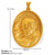 1 Piece 26*35.7Mm 34*36.8Mm 304 Stainless Steel 18K Gold Plated Virgin Mary Oval Solid Color Pendant Jewelry Accessories
