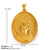 1 Piece 26*35.7Mm 34*36.8Mm 304 Stainless Steel 18K Gold Plated Virgin Mary Oval Solid Color Pendant Jewelry Accessories