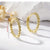 1 Pair Hip-Hop Romantic Solid Color Circle Copper Earrings