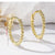 1 Pair Hip-Hop Romantic Solid Color Circle Copper Earrings