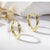 1 Pair Hip-Hop Romantic Solid Color Circle Copper Earrings