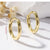 1 Pair Hip-Hop Romantic Solid Color Circle Copper Earrings