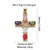 1 Piece Copper Zircon Cross Pendant