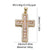 1 Piece Copper Zircon Cross Pendant