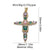 1 Piece Copper Zircon Cross Pendant