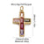 1 Piece Copper Zircon Cross Pendant