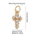 1 Piece Copper Zircon Cross Pendant