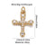 1 Piece Copper Zircon Cross Pendant