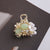 Women'S Classical Flower Bow Knot Alloy Inlay Rhinestones Hair Claws