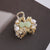 Women'S Classical Flower Bow Knot Alloy Inlay Rhinestones Hair Claws